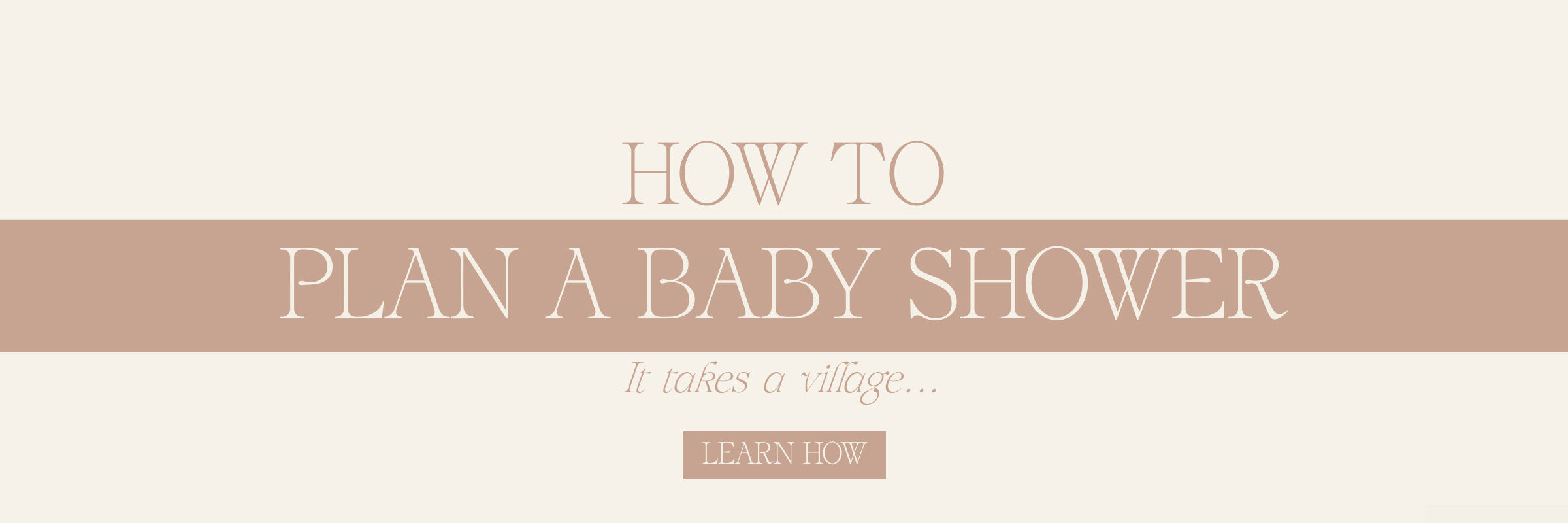 How To Plan A Baby Shower