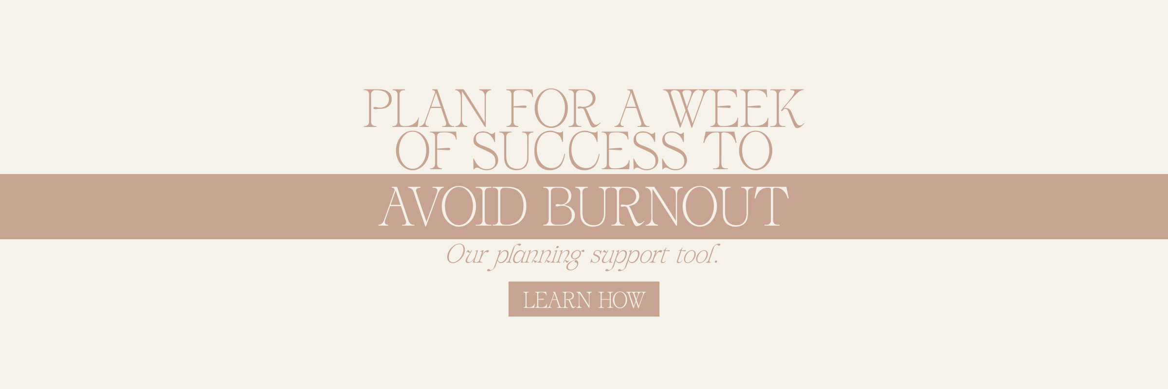 Plan For A Week Of Success To Avoid Burnout