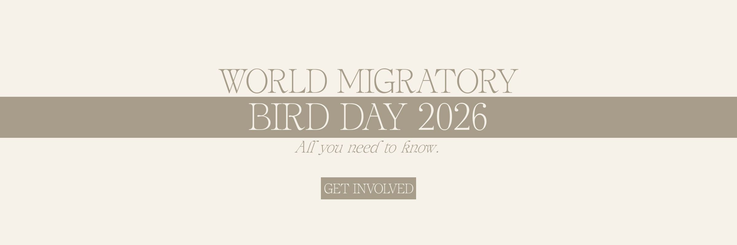 World Migratory Bird Day 2026