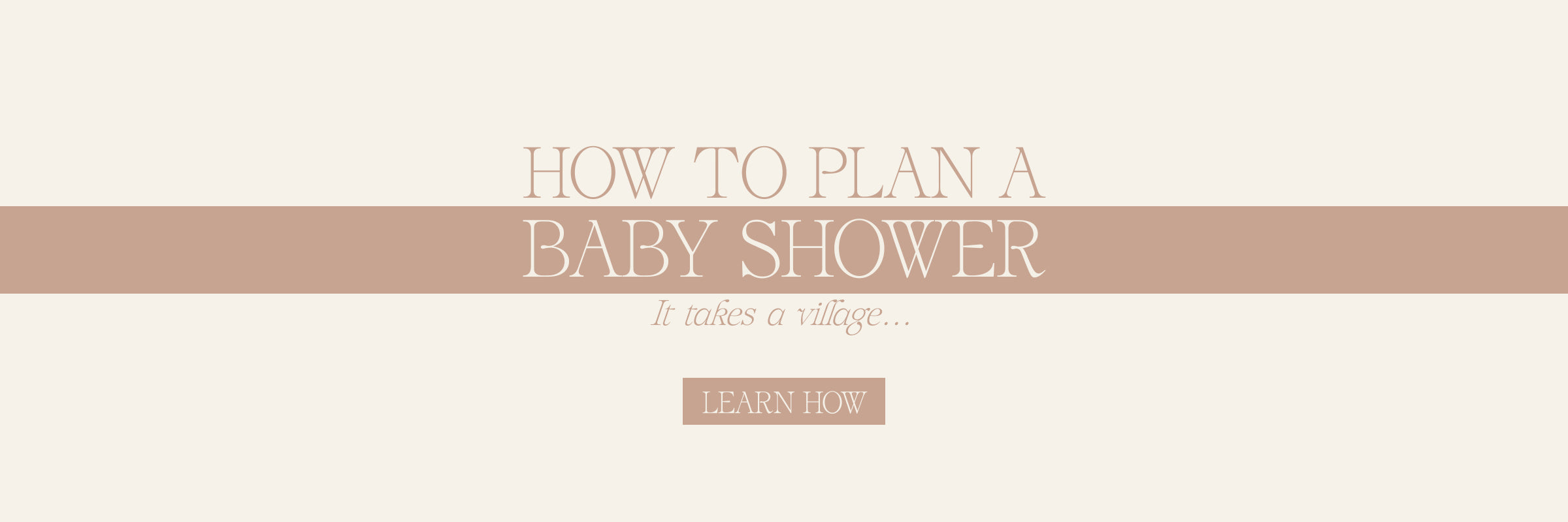 How To Plan A Baby Shower